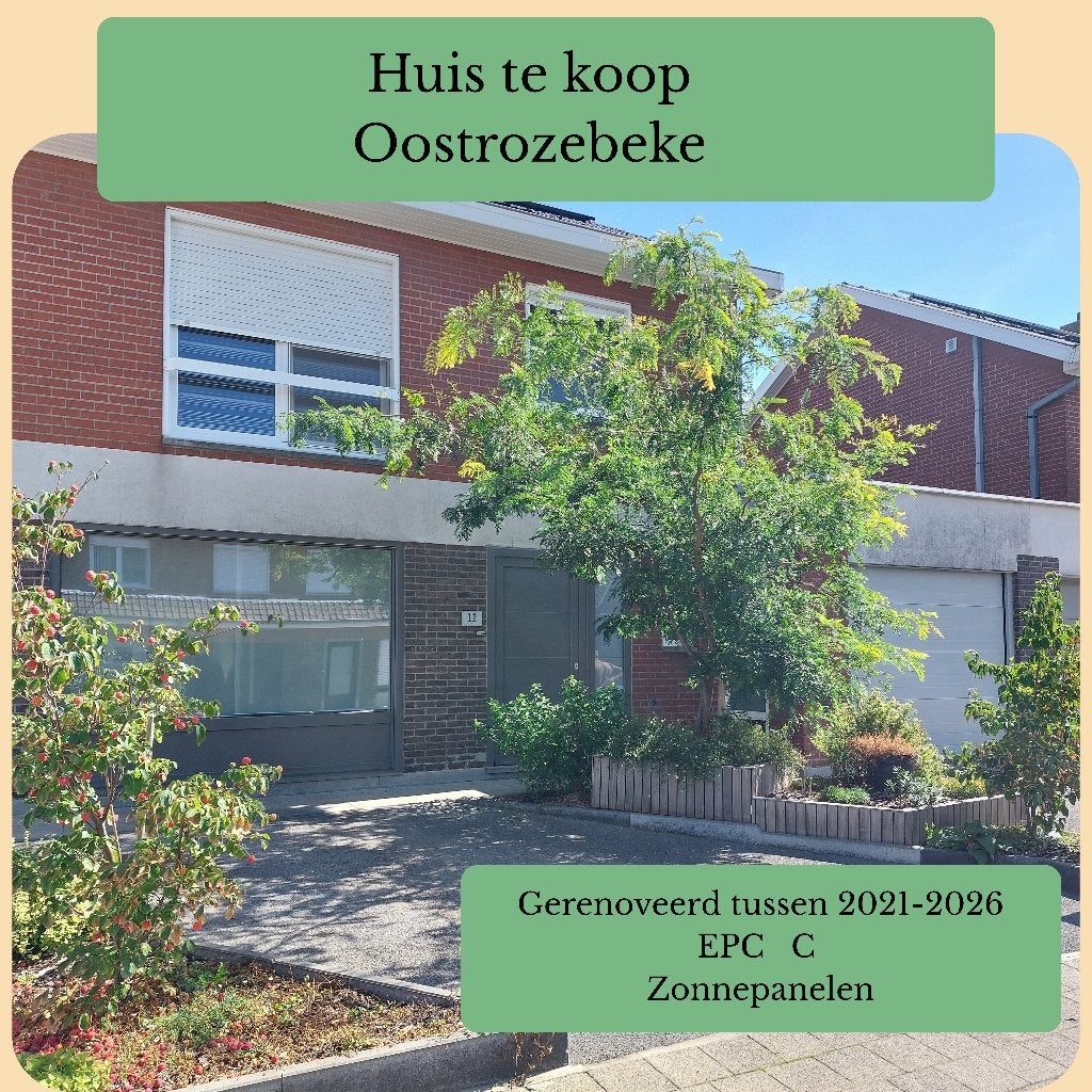 Instapklare gezinswoning te koop te Oostrozebeke - 4 slpks., Maison 2 façades, Province de Flandre-Occidentale, 242 kWh/m²/an