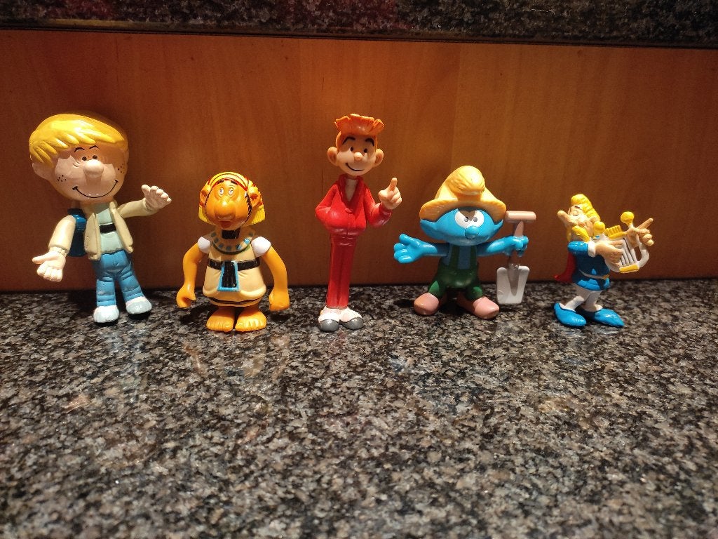 5 figurines BD (Vente à la pièce ou en lot)., Enlèvement ou Envoi, Autres personnages, Comme neuf, Statue ou Figurine