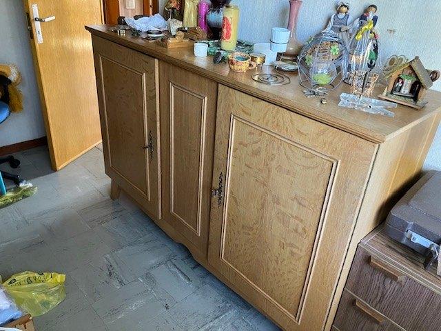 eikenhouten kledingkast, Ophalen, Met plank(en), 100 tot 150 cm, 100 tot 150 cm