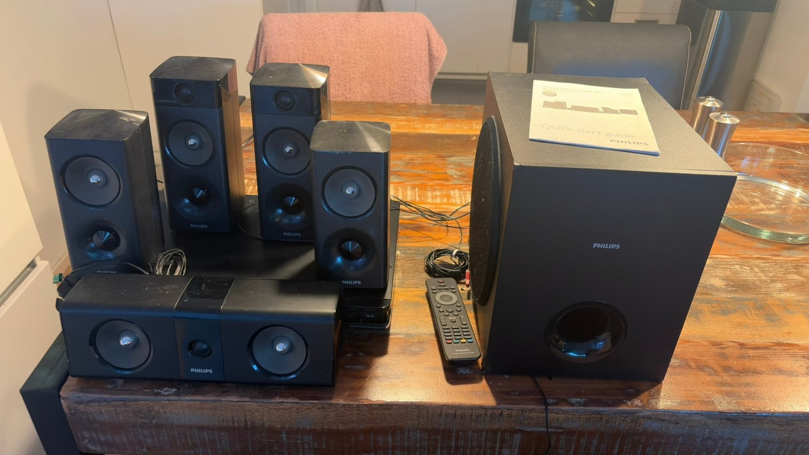 Surround speakers/BlueRay Home Theatre for Playstation/PC/TV, Enlèvement ou Envoi, Comme neuf, Canal audio 5.1