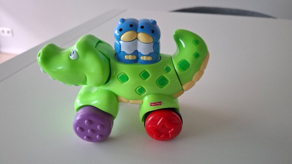 Krokodil Fisher Price, Ophalen, Zo goed als nieuw, Duw- of Trekspeelgoed