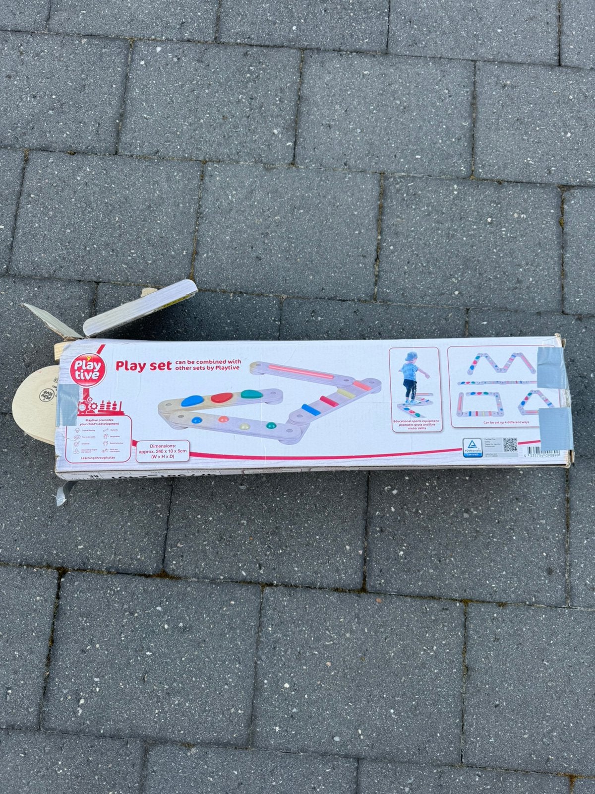 Houten evenwichtsbalken speelgoed, Tuin en Terras, Ophalen, Zo goed als nieuw, Binnen