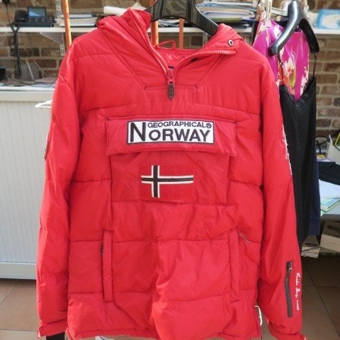 Skijas rood met afneembare kap Norway Geographical mt L, Taille 42/44 (L), Norway Geographical, Enlèvement ou Envoi, Blouson