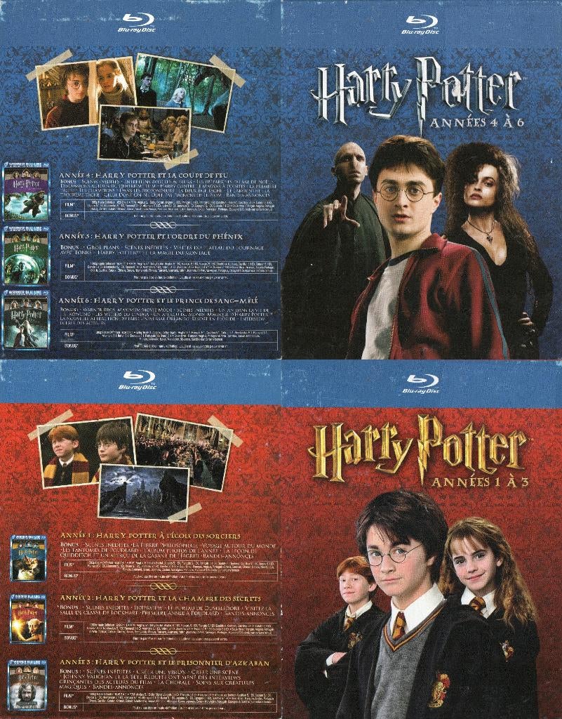 harry potter 1-8 8 films collection (8 blu-ray) neuf, Enlèvement ou Envoi, Comme neuf, Science-Fiction et Fantasy, Coffret