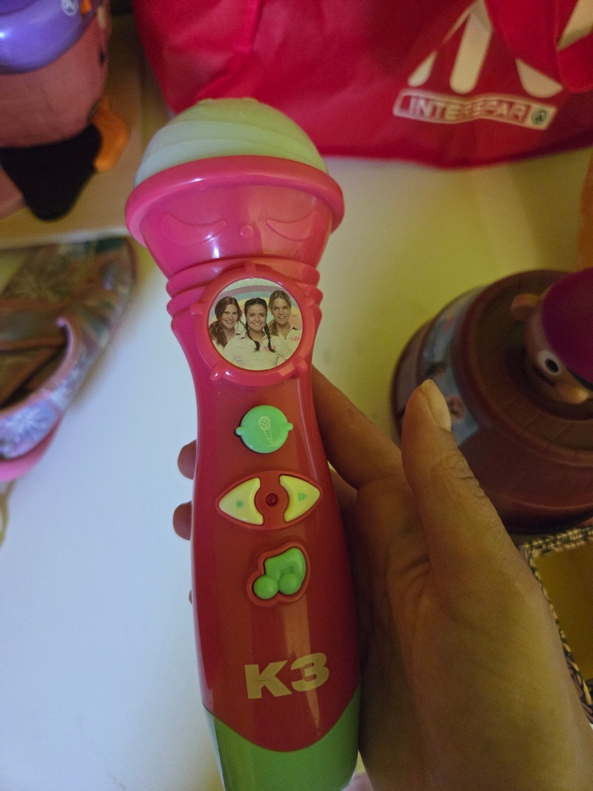 K3 microfoon, Enlèvement