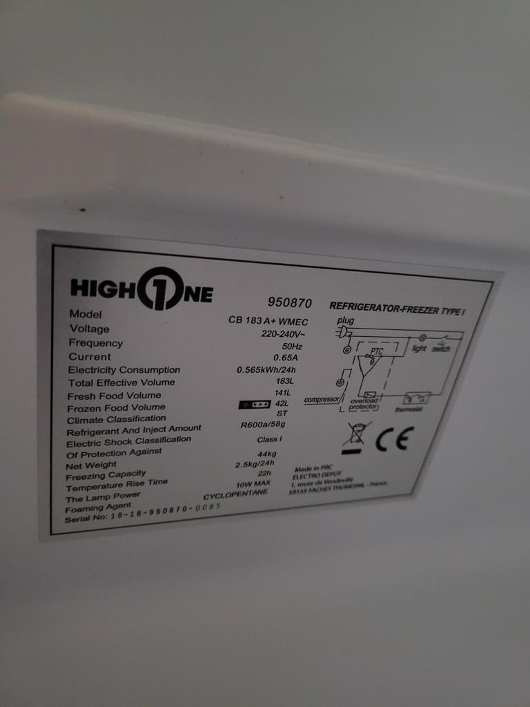 Frigo congélateur