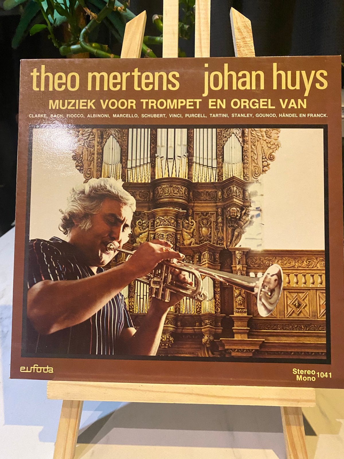 🔥 LP muziek voor trompel/orgel Theo Mertens en Johan Huys, Ophalen of Verzenden, Zo goed als nieuw, LP
