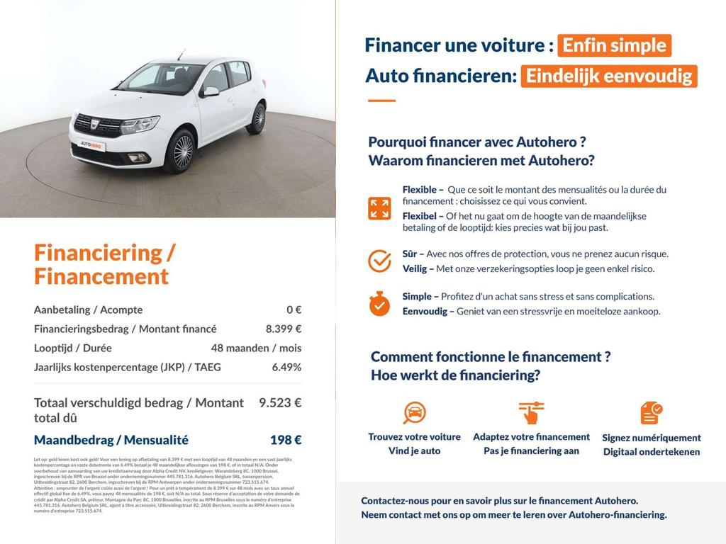 Dacia Sandero 1.5 dCi Comfort (bj 2020), Auto's, Dacia, Voorwielaandrijving, 116 g/km, Stof, Gebruikt