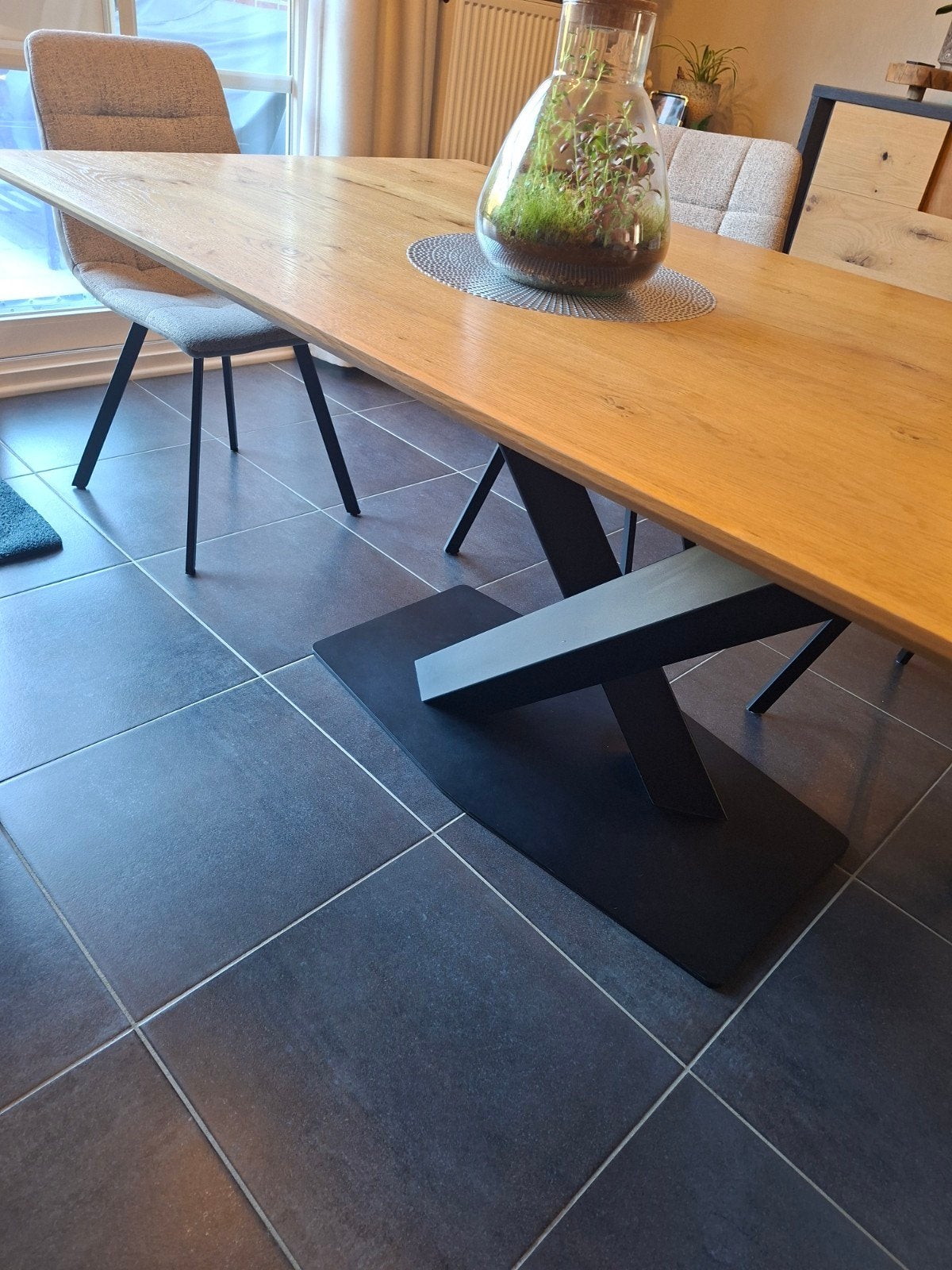 Table de salle à manger, Maison & Meubles, Comme neuf, Contemporain, Enlèvement, Chêne
