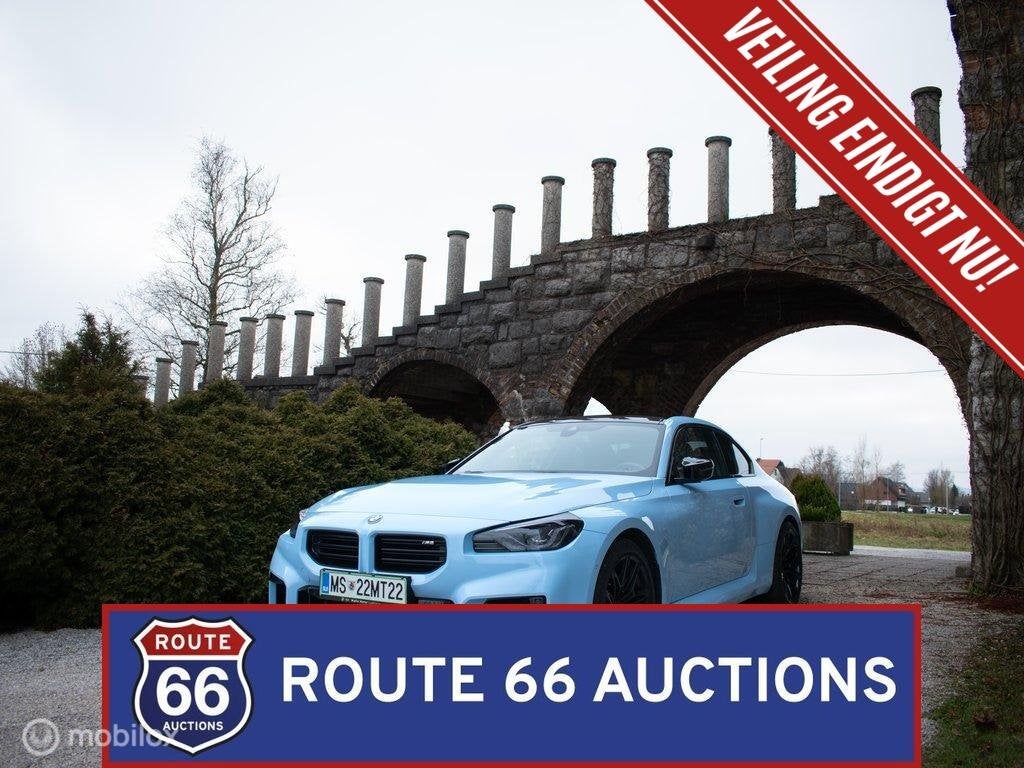 BMW M2 | 2023 | Route 66 Auctions, Auto's, BMW, Gebruikt, 2 Reeks, Zwart, Bedrijf