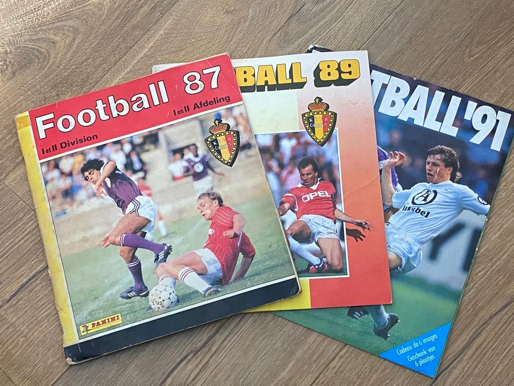 Panini belge 87, 89, 91, incomplets, Enlèvement ou Envoi, Utilisé, Sport