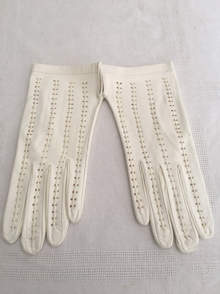 Vintage. nieuwe lederen dameshandschoenen, maat 7, Ophalen of Verzenden, Nieuw, Handschoenen