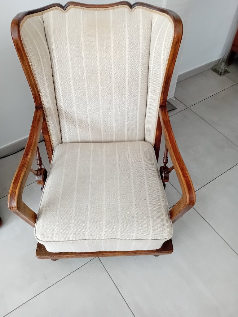 2 bergere zetels, Ophalen, Hout, Gebruikt, 75 tot 100 cm