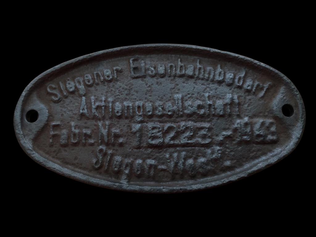 WW2 Plaque de wagon 1943, Collections, Enlèvement ou Envoi