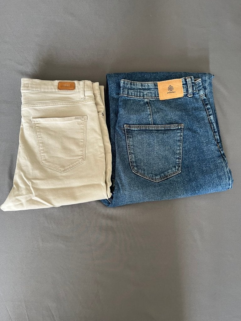 Ensemble de jeans pour femmes, Enlèvement ou Envoi, Porté, Bleu, W33 - W36 (confection 42/44)