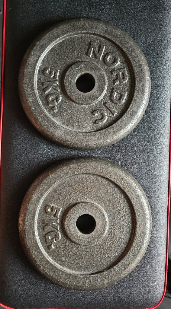 Halterschijven, Sport en Fitness, Ophalen, Gebruikt, Halterschijven