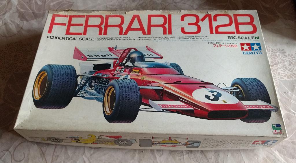 Tamiya Ferrari 312B 1/12, Ophalen, Gebruikt, 1:9 t/m 1:12, Auto