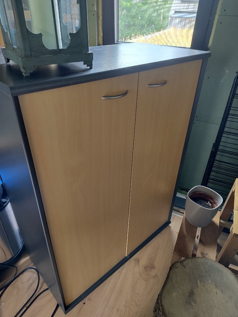 Opbergkast, Huis en Inrichting, Kasten | Boekenkasten, Ophalen, Gebruikt, 100 tot 150 cm, 50 tot 100 cm