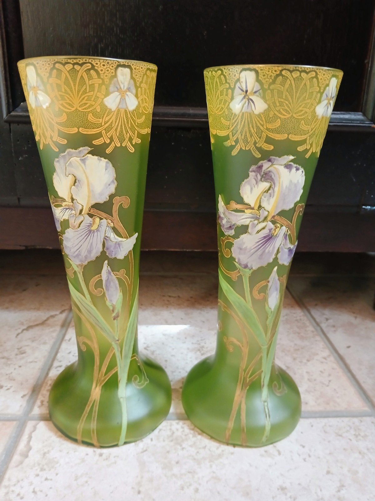 Set Art Nouveau vazen Legras, Antiek en Kunst, Ophalen of Verzenden