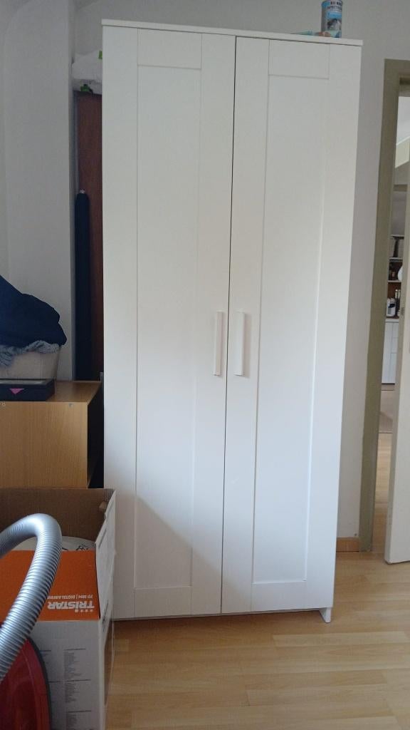 Armoire blanche 2 portes IKEA, Enlèvement, Comme neuf