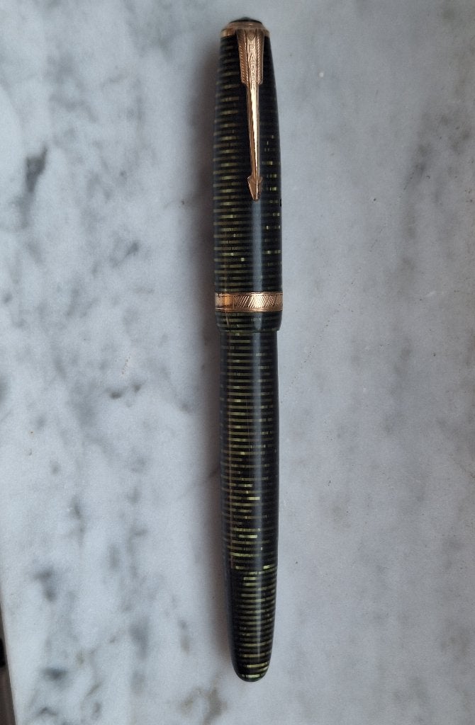 Stylo plume Parker Vacumatic 1933 art deco, Verzamelen, Ophalen, Gebruikt, Vulpen, Parker