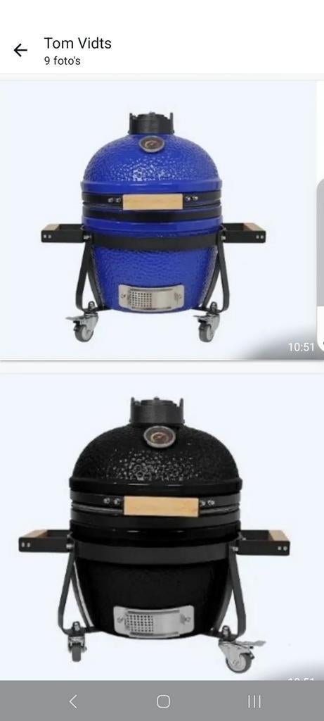 Kamado 14inch trolley BBQ nieuw, Tuin en Terras, Ophalen
