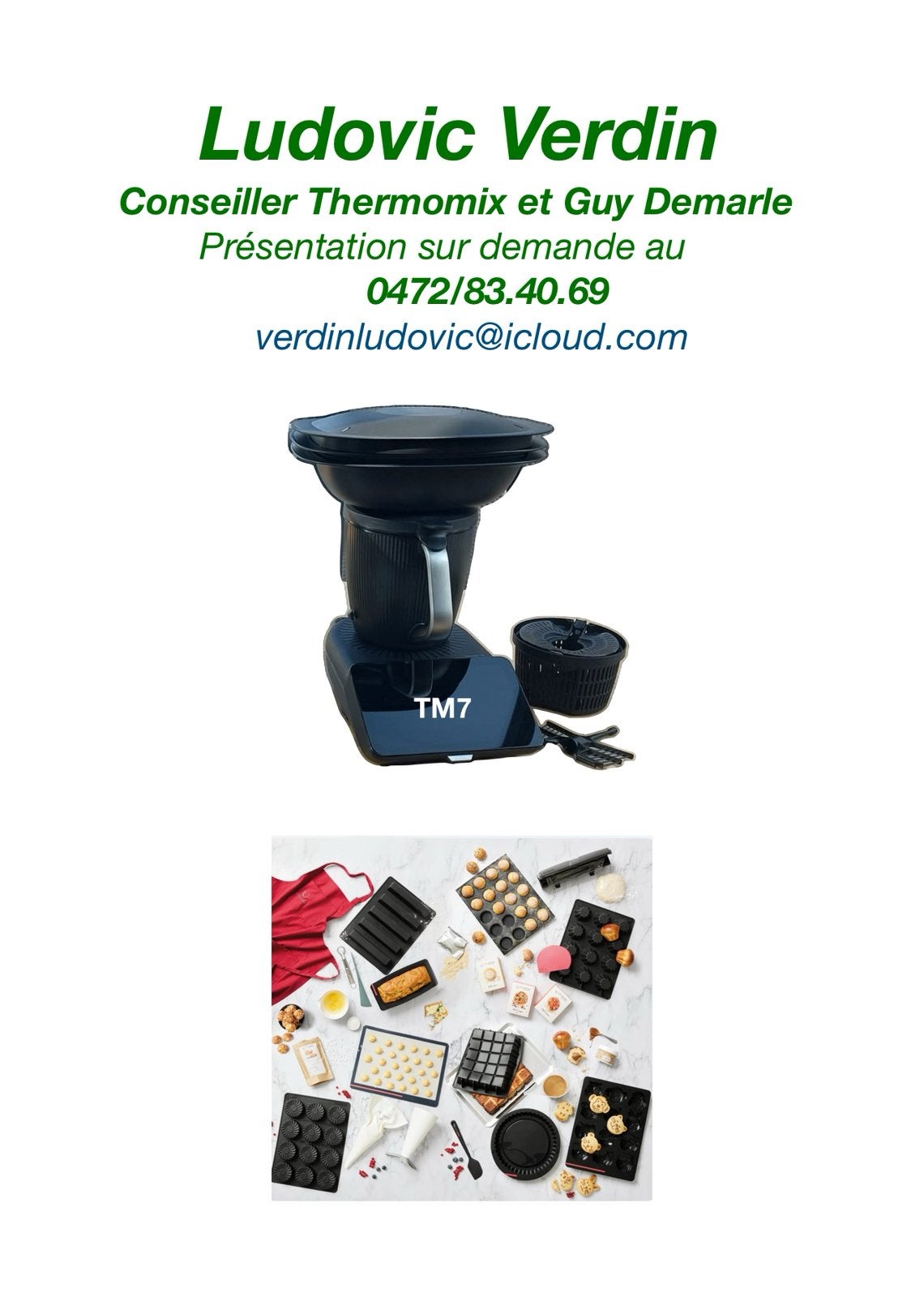 Thermomix tm7, Neuf, Résiste au lave-vaisselle, 3 vitesses ou plus, Envoi