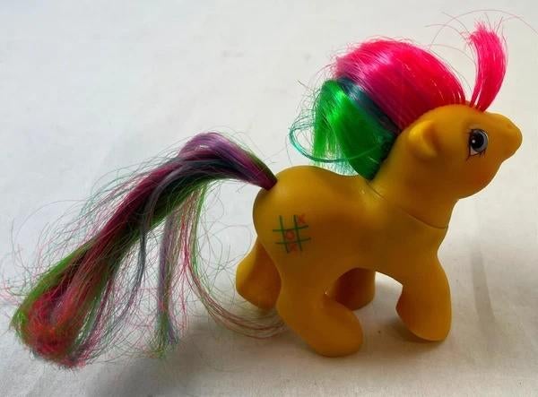 Hasbro My Little Pony G1 Baby Tic Tac Toe Geel vintage MLP, Verzenden, Zo goed als nieuw