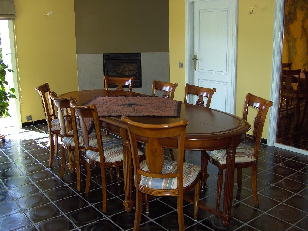 kerselaren eetplaats, Huis en Inrichting, Ophalen, Gebruikt, 6 tot 8 stoelen