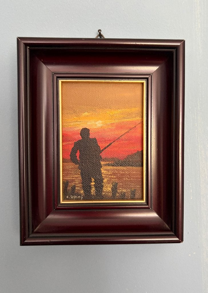 schilderij visser met lijst, Antiquités & Art, Enlèvement