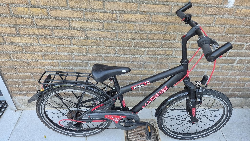 Als nieuw jongensfiets “Danger” 22 inch - met voor vering>, Fietsen en Brommers, Ophalen, 22 inch, Versnellingen, Danger