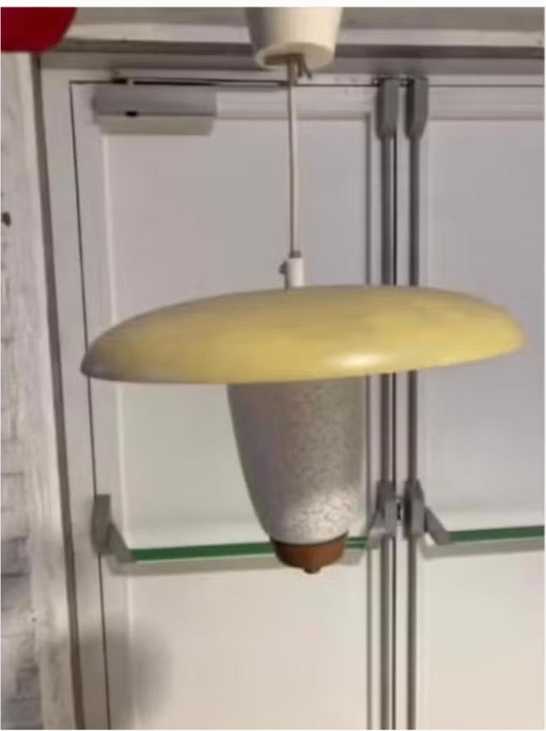 hanglamp, Ophalen, Gebruikt, Glas