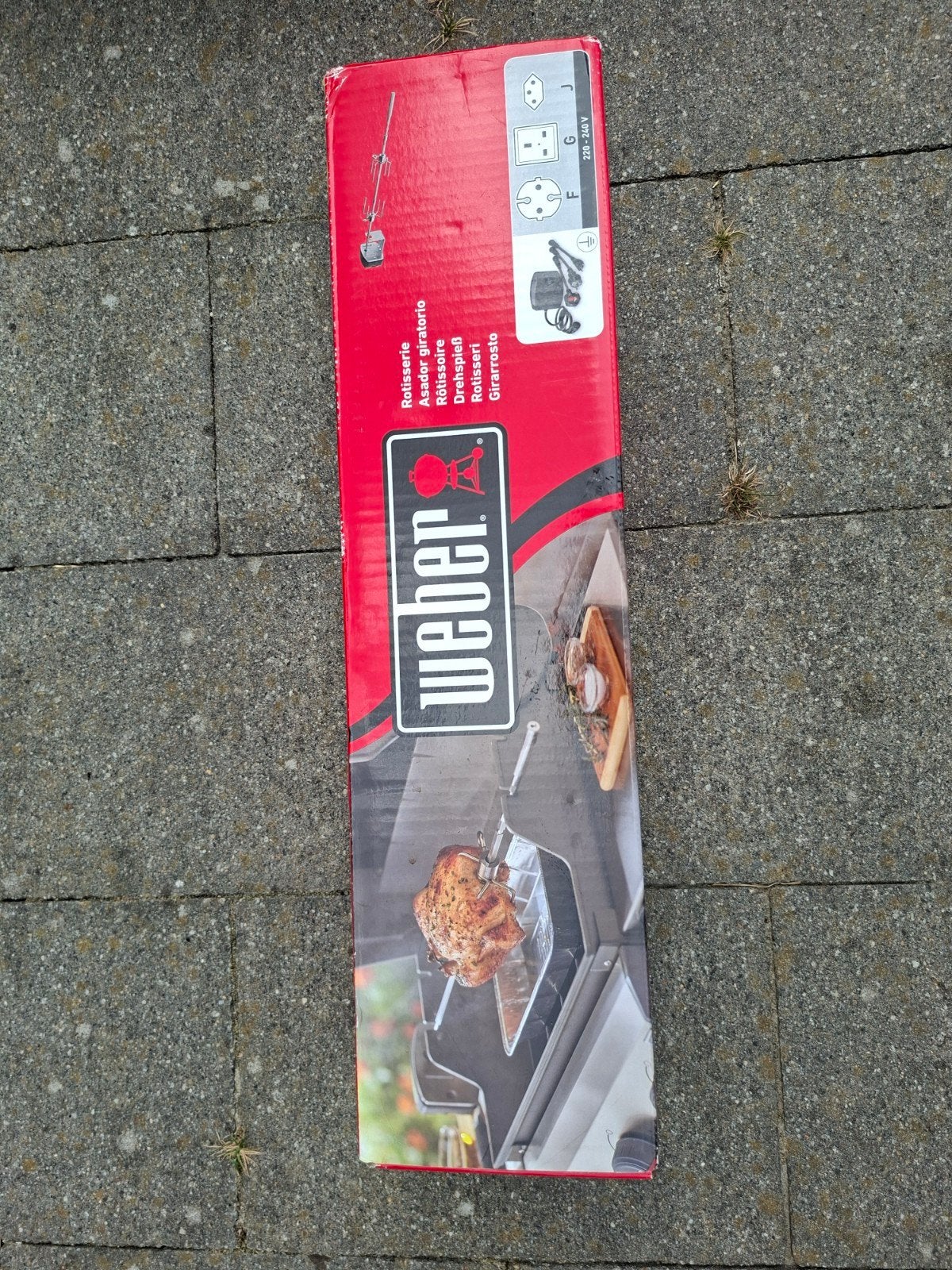 weber braadpan kip aan het spit, Ophalen, Nieuw, Weber