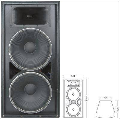 Luidsprekers dubbel 15 inch 900 - 1800 Watt, Autres marques, Enlèvement ou Envoi, Bass-reflex, Comme neuf