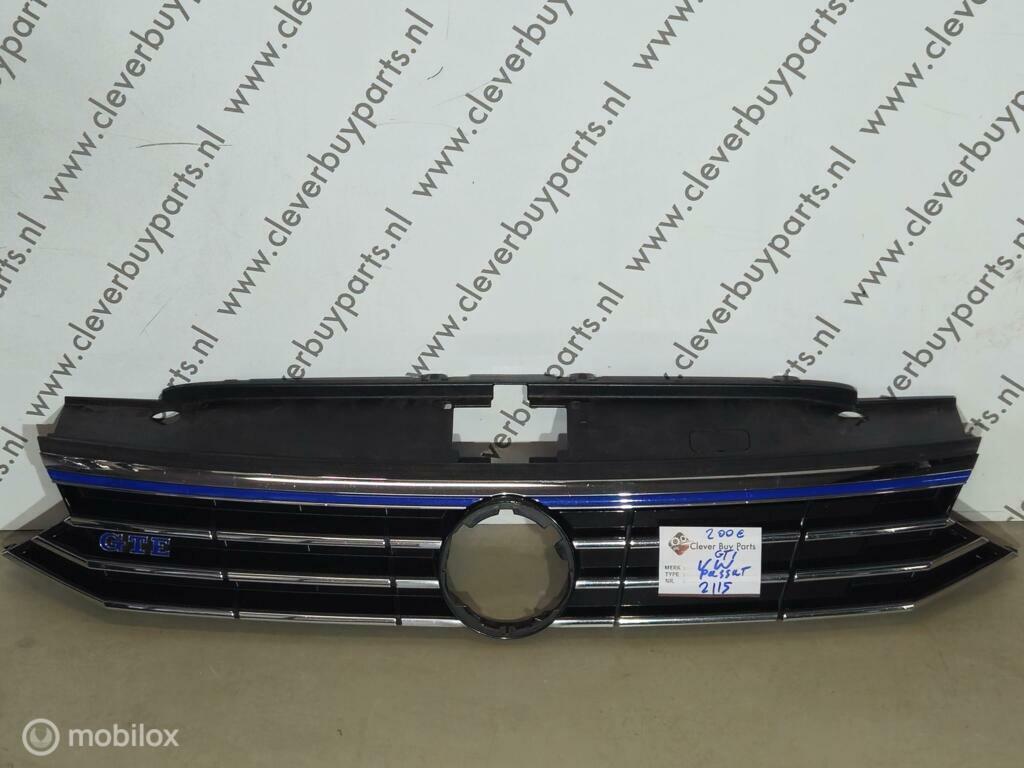 Grill origineel Volkswagen Passat B8 ('14-'21), Auto-onderdelen, Gebruikt, Volkswagen, Ophalen of Verzenden, Volkswagen