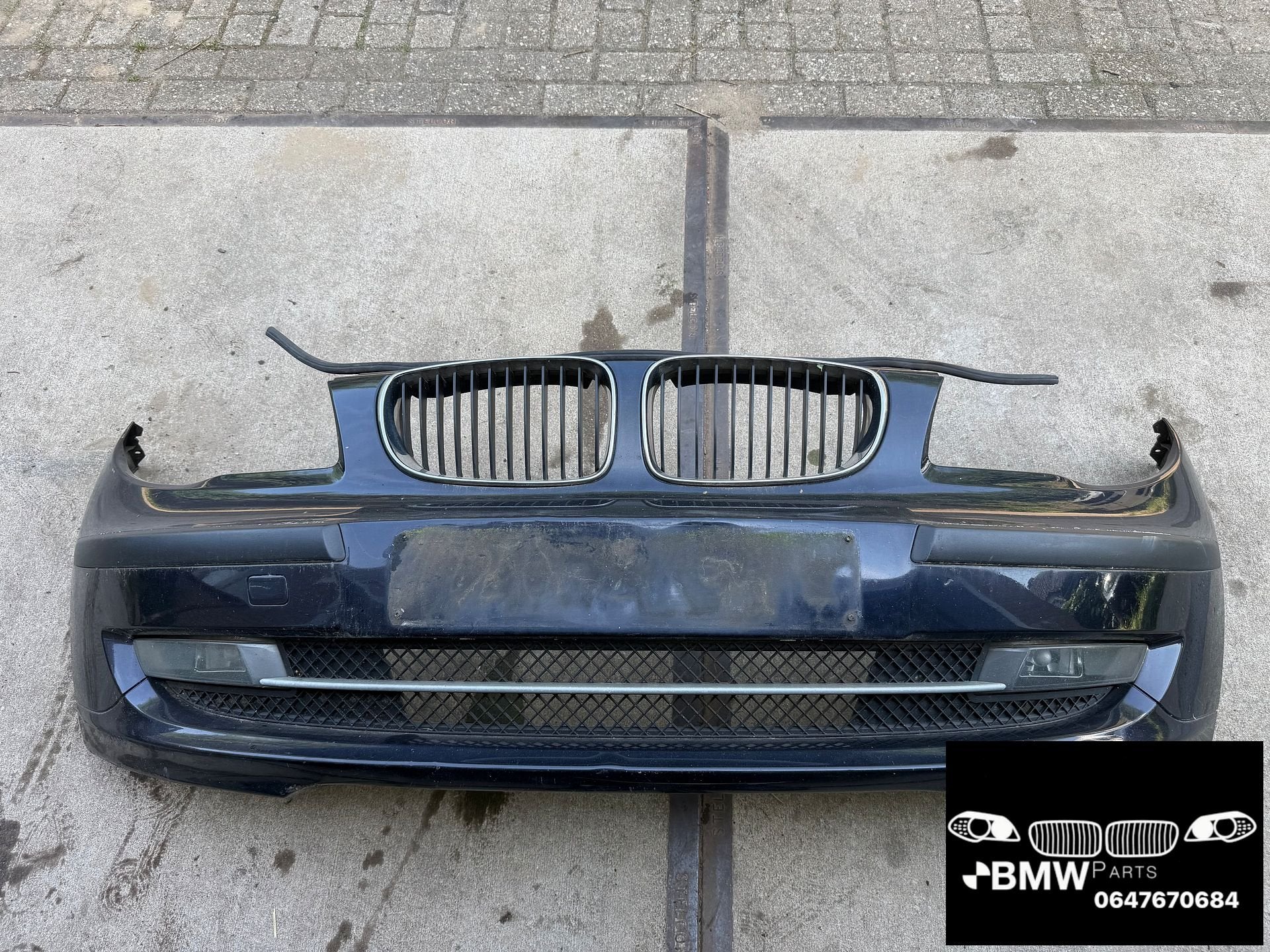 Voorbumper Bmw 1-Serie E81 E87 monaco blauw, Gebruikt, -, Voor, Ophalen of Verzenden