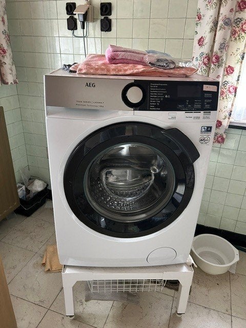 Wasmachine AEG 7000, 8 à 10 kg, Enlèvement, Comme neuf, Chargeur frontal