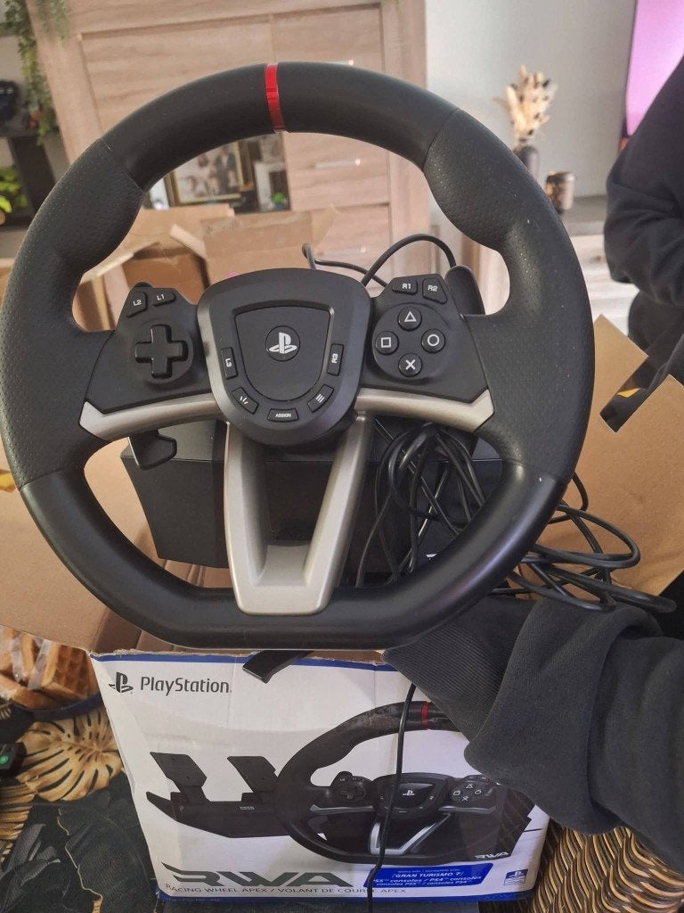 Game stuur en pedalen, Games en Spelcomputers, Ophalen, 1 speler, Racen en Vliegen, Eén computer