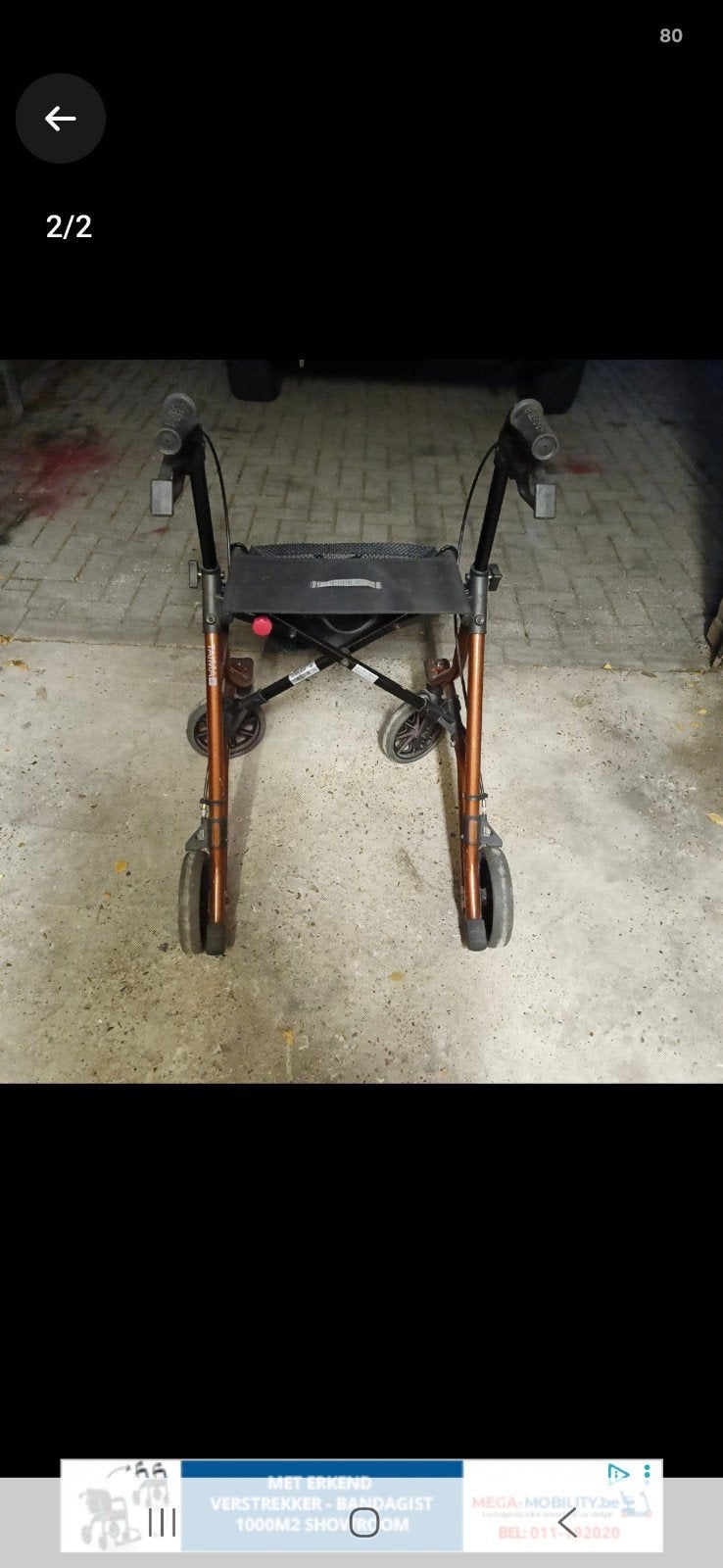 rollator, Diversen, Rolstoelen, Ophalen, Inklapbaar, Zo goed als nieuw, Duwrolstoel