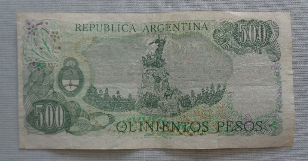 Argentinië, 500 pesos 1977-1982, Ophalen of Verzenden, Zuid-Amerika, Los biljet