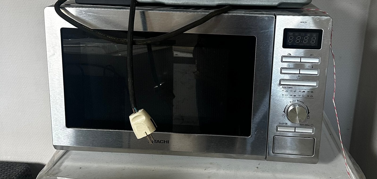 Four à micro-ondes Hitachi inox, Enlèvement, Comme neuf, Four, Micro-ondes