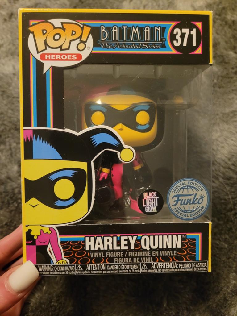 Funko Pop Harley Quinn #371 - Black Light (Édition Spéciale), Ophalen of Verzenden