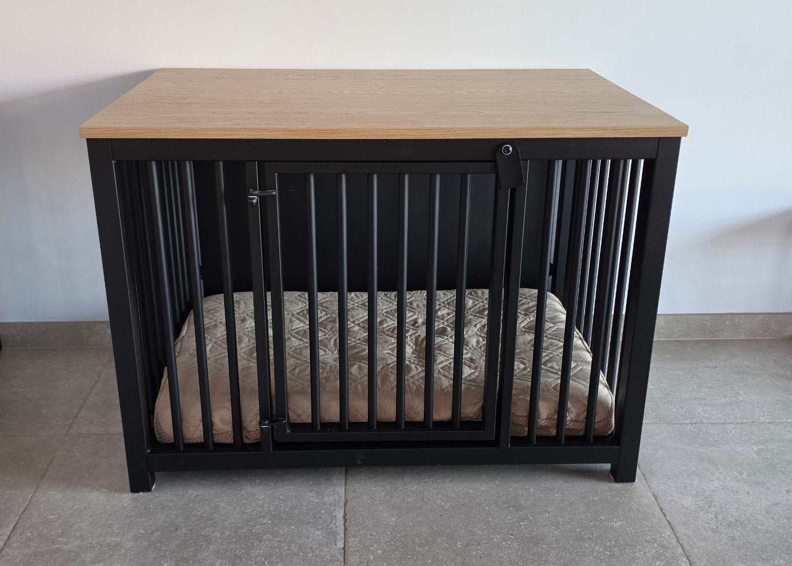 Hondenbench staal B 100 cm- D 66 cm- H72, Dieren en Toebehoren, Ophalen, Zo goed als nieuw