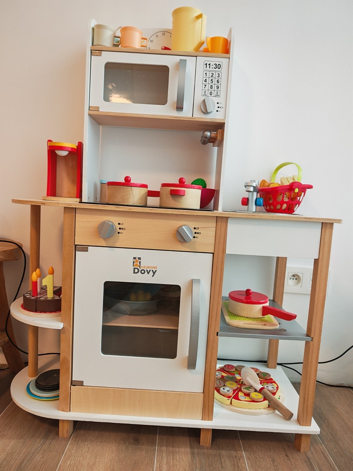 Houten speelgoed keuken, Ophalen, Zo goed als nieuw, Hout, Speelkeuken-accessoire