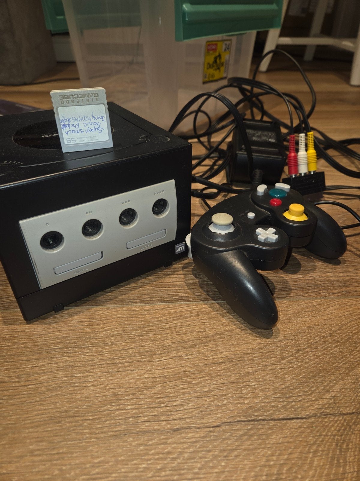 GameCube en games, Ophalen, Gebruikt, Zwart, Met 1 controller