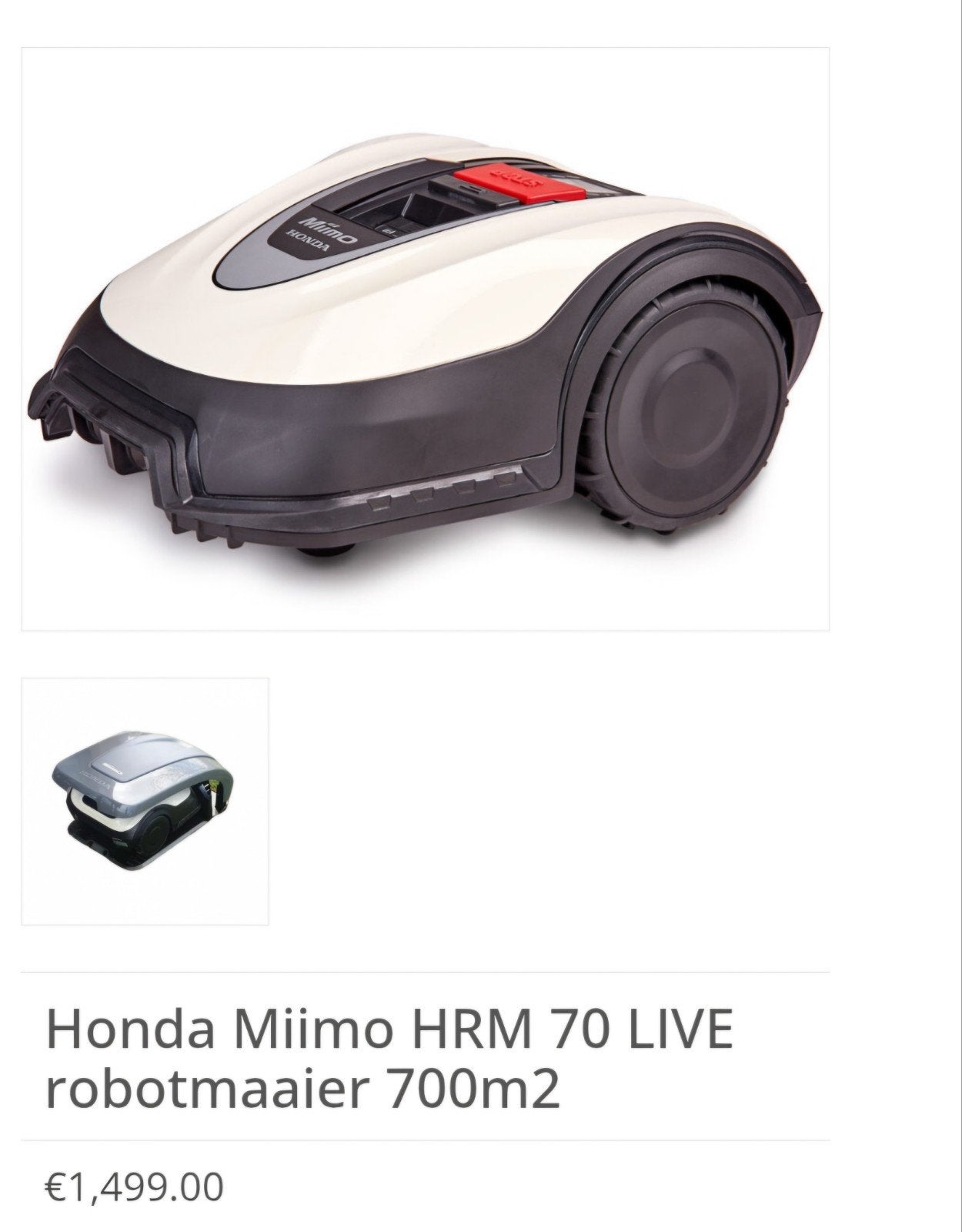 robotmaaier Honda Miimo live hrm 70, Ophalen, Zo goed als nieuw, Bestuurbaar via app