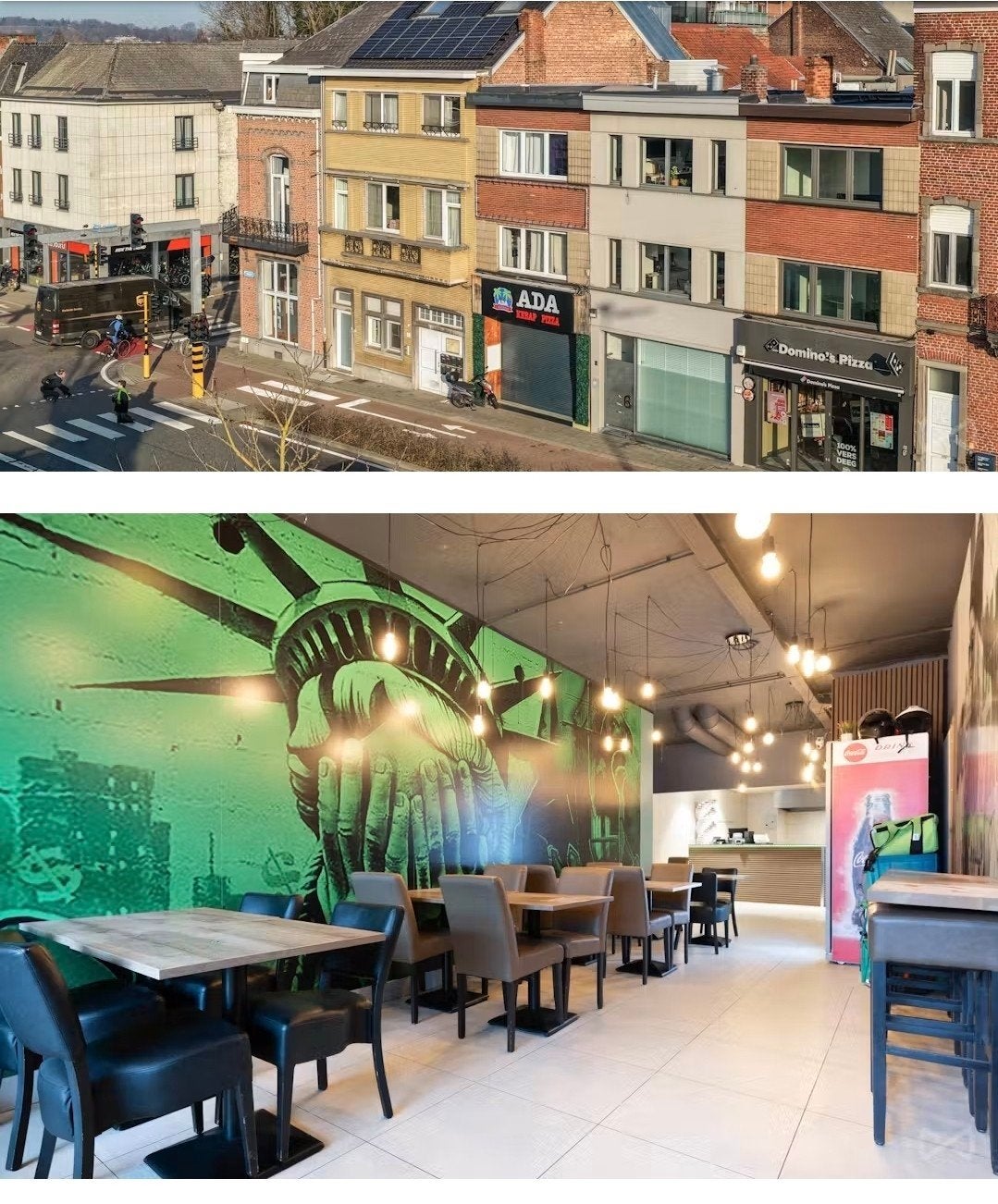 te koop handelspand met dublex appartement, Immo, Habitation avec espace professionnel, Leuven, 200 à 500 m², 2 pièces