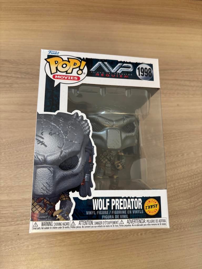 Funko Pop! Movies #1998 Wolf Predator (Chase) – AVP Requiem, Ophalen of Verzenden, Zo goed als nieuw
