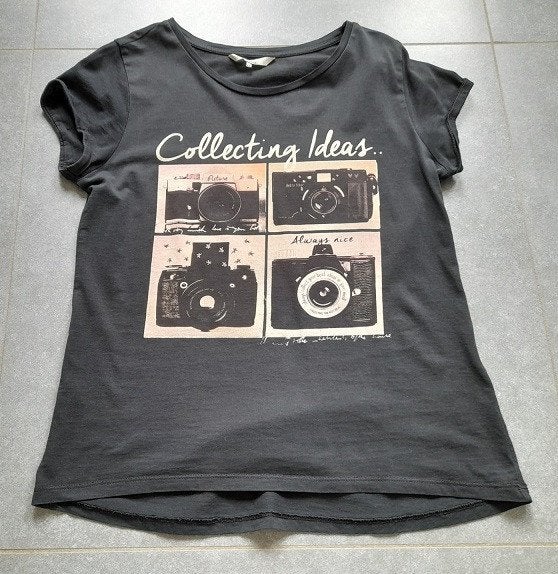 Zwarte T-shirt Collecting Ideas, Kleding | Dames, T-shirts, Maat 38/40 (M), Zwart, Clockhouse C&A, Ophalen of Verzenden