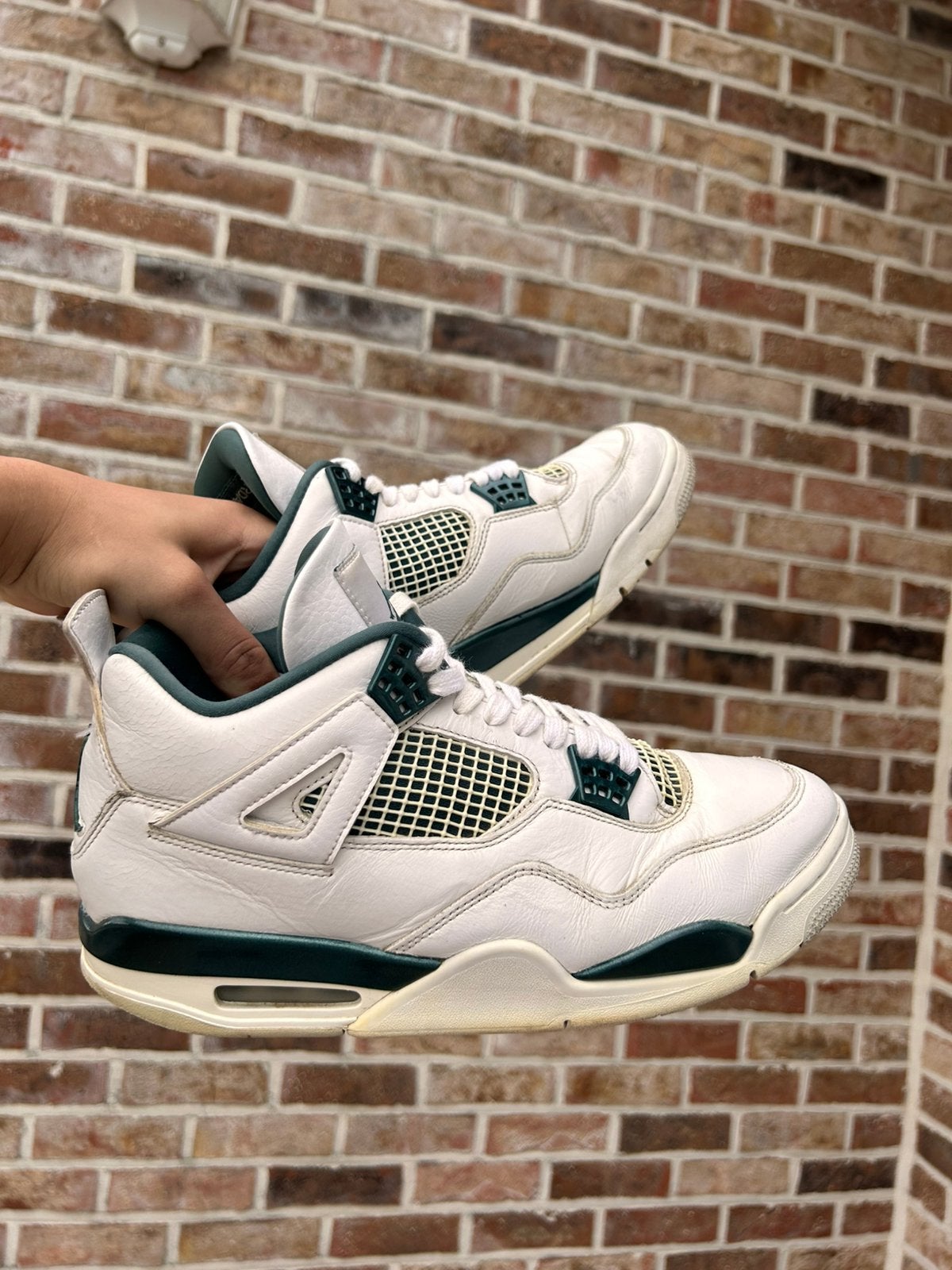 Air Jordan 4 Retro « Vert oxydé », Enlèvement ou Envoi, Comme neuf, Blanc, Jordan (Nike)
